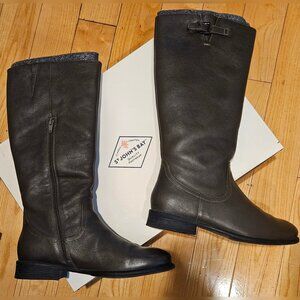 St.John’s Bay Women’s Olive Leather Knee-High Boots, 10M,In Box, Great Condition